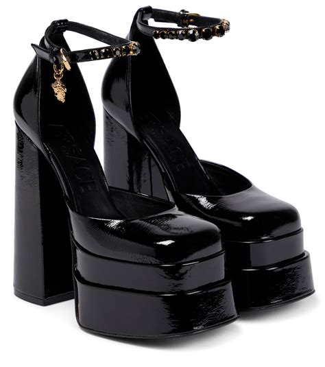 versace black heels 2021|versace black medusa aevitas.